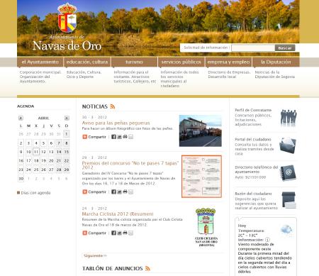 Imagen La Diputación Provincial pone en marcha el nuevo Portal Web del Ayuntamiento de Navas de Oro